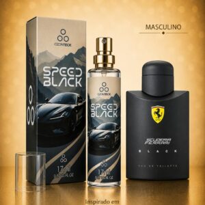 Speed Black Ozonteck Masculino Spray - Inspiração Ferrari Black - 17ml
